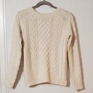 Forever 21 Women's Knit Pull Over Sweater | Ivory